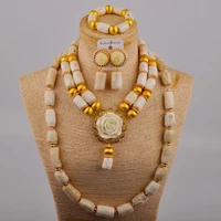 white coral necklace african jewelry set fashion costume bridal jewelry coral set