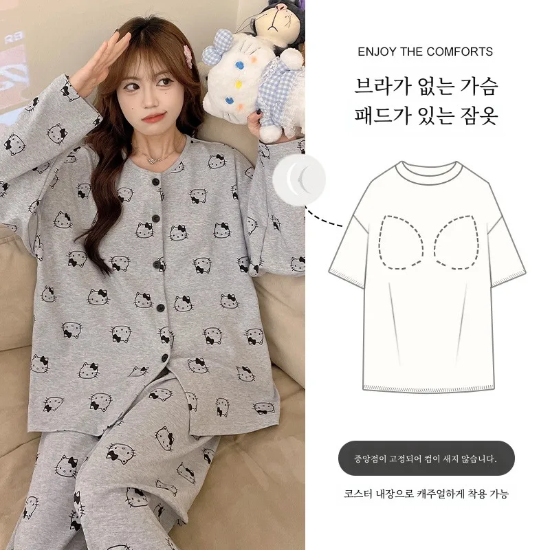 Цельная пижама Pacha Dog с накладкой на грудь для девочек весна и осень 2024 новинка