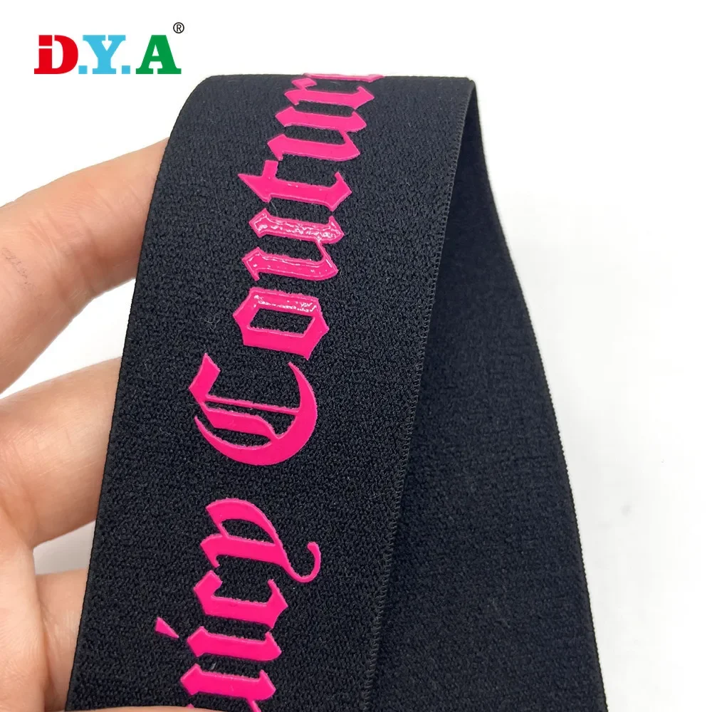 Жаккардовая лента с логотипом Нескользящая силиконовая для печати товары
