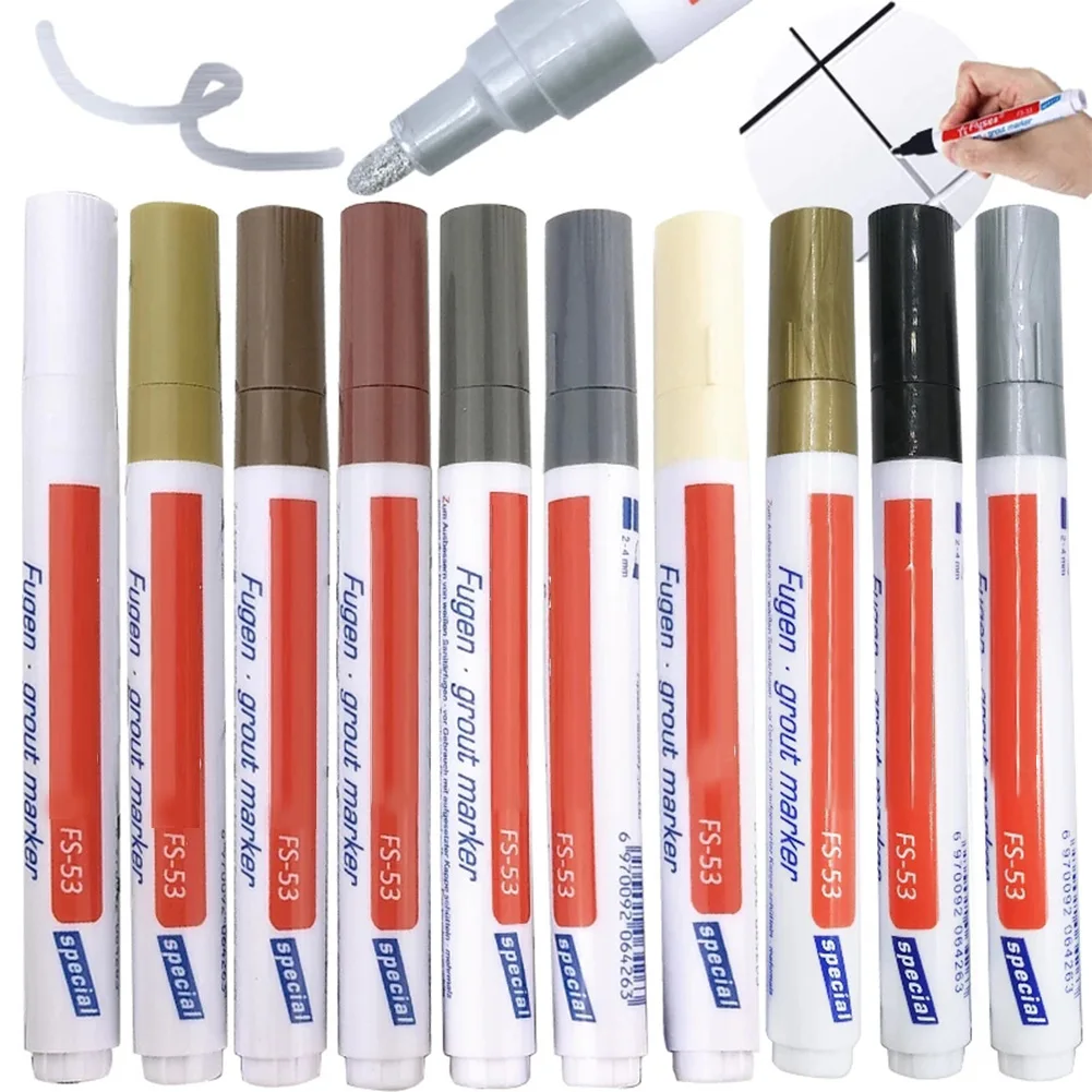 

1pc Tile Repair Pen Tile Gap Color Pen Tile Refill Grout Mouldproof Filling Agents Tile Beauty Pen Wall Floor Tile OPP Bag