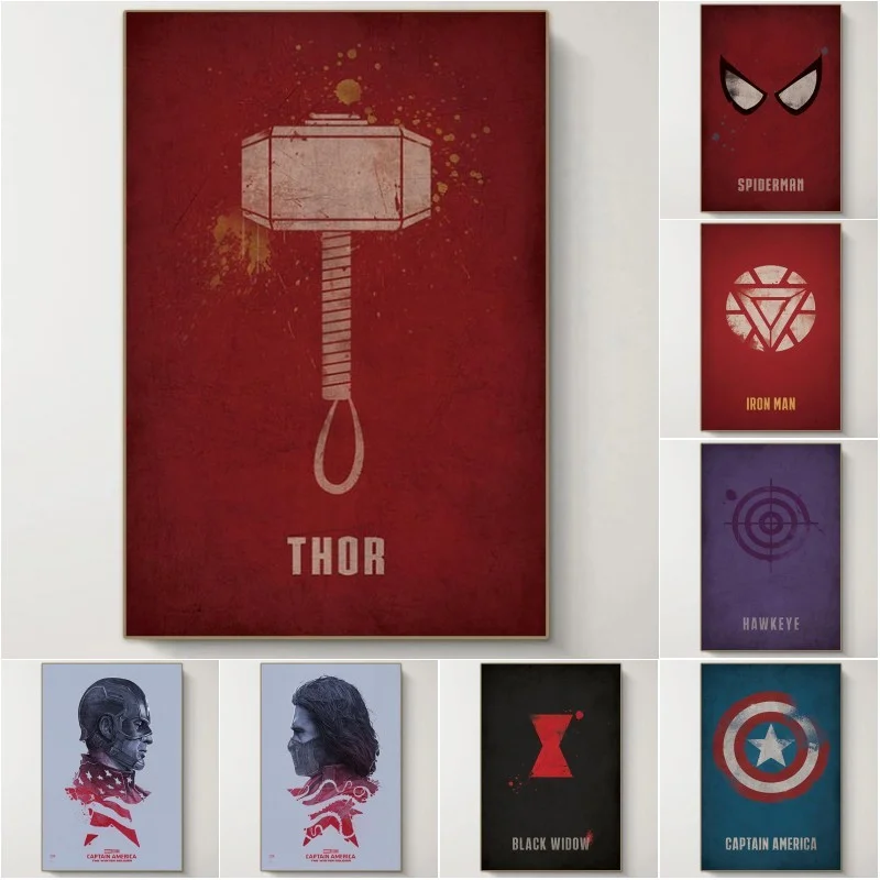 

Marvel AVENGERS Art Marvel Champions Avengers Nursery Superhero Classroom Decor Minimal Movie Poster PRINTABLE Wall Art Decor