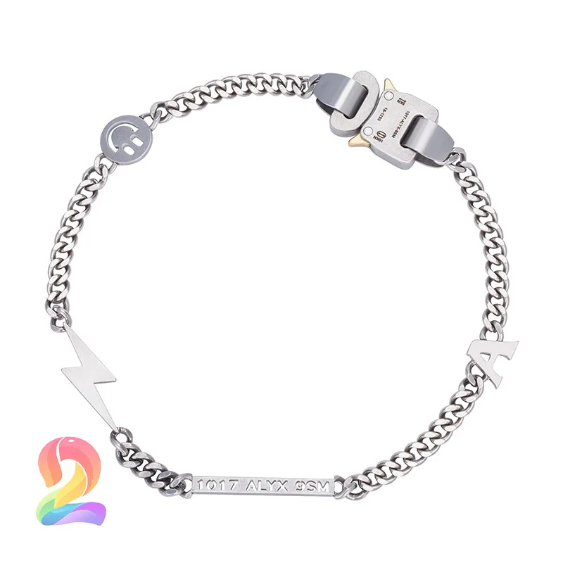 

1017 Alyx 9sm Necklace Hip Hop Trend Titanium Steel Distressed Antique Safety Buckle Hero Men's Alyx Necklace