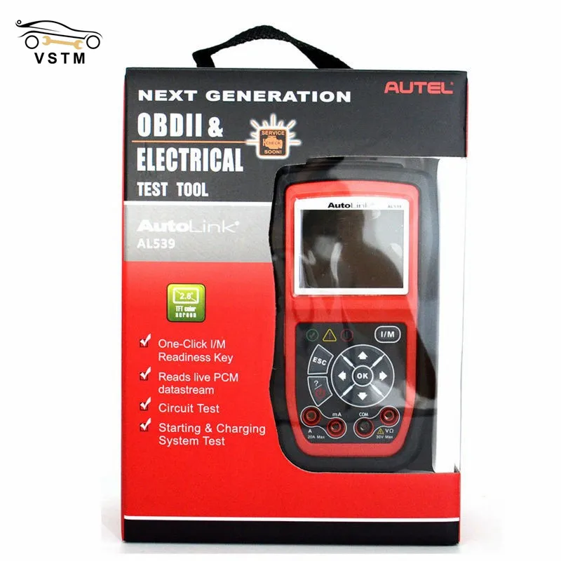 

Original Autel AutoLink AL539 OBD2 OBDII/CAN SCAN TOOL Diagnostic-Tool Internet Update Online Multilingual Menu