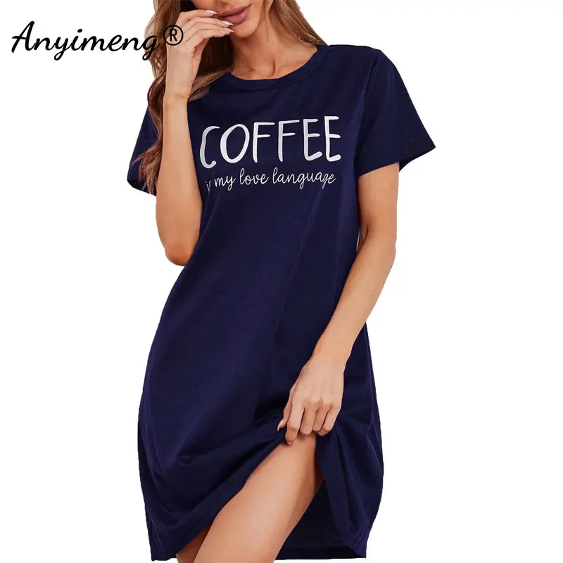 

New Milk Silk Summer Nightgown Trendy Women Nightdress Short Sleeve Nightgowns for Girls Sweet Casual Sleepwear Pajama Homedress