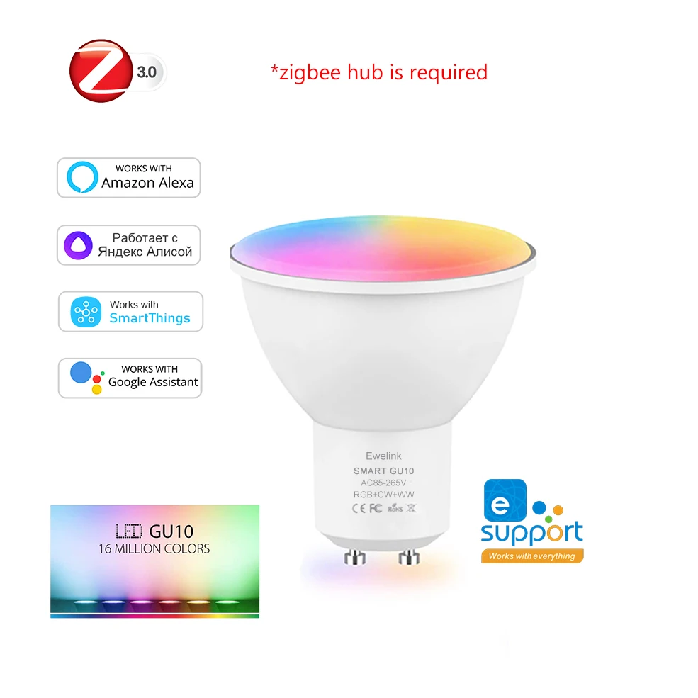

Coolo умная светодиодная лампа GU10 RGB+W 5W