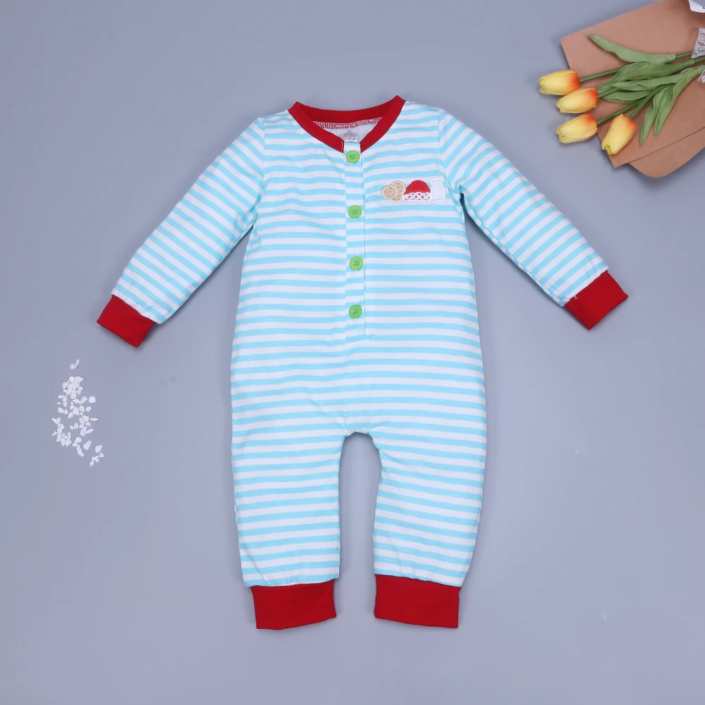 

Christmas Baby Boy Clothes Bebes One-Piece Cotton Romper New Style Embroidery Bodysuit Baby Items Kids Jumpsuit For 0-3T Boys