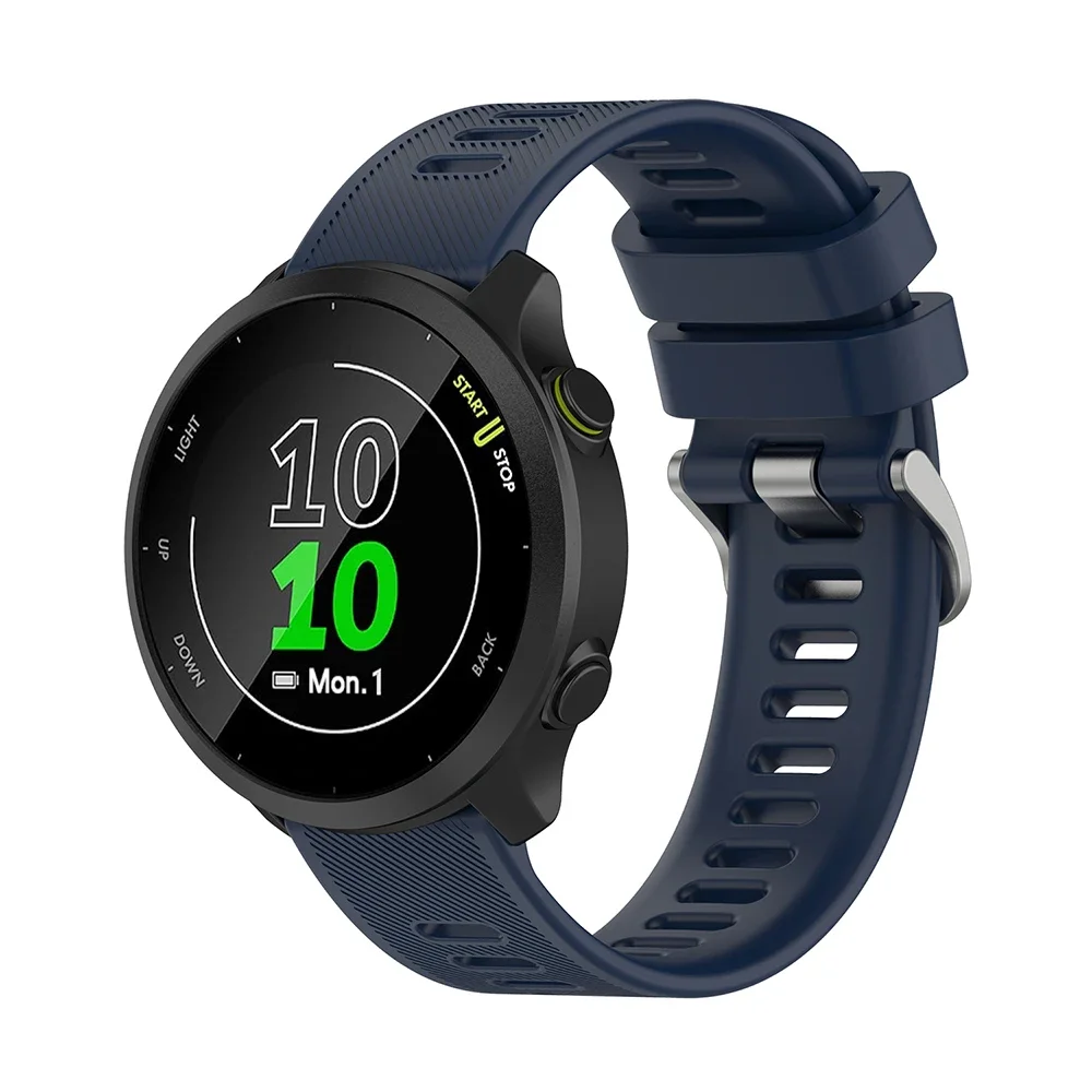 Фото Ремешок силиконовый для смарт-часов Garmin Forerunner 55 158 245 645, 20 мм №4