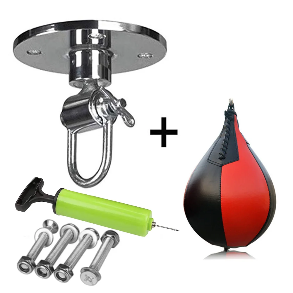 

High quality New Durable. Speed Bag Speed ball Boxing Fighting Indoor MMA Pump Punching Rotating body Screw Set