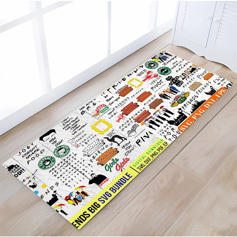 

Kitchen Carpet for Girls Friends Entrance Doormat Soft Room Carpets Area Rug Bathroom Mat Hallway Mats Modern Home Decoration