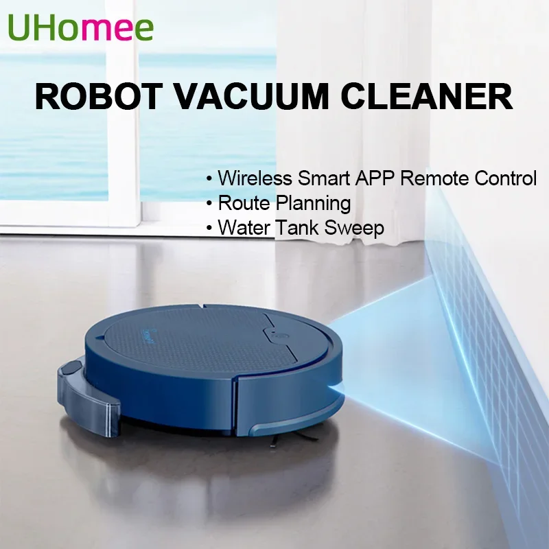 

Robot Vacuum Cleaner Wireless Smart APP Remote Control Cleaning Machine Route Planning Water Tank Sweep Home Intelligent Sweeper