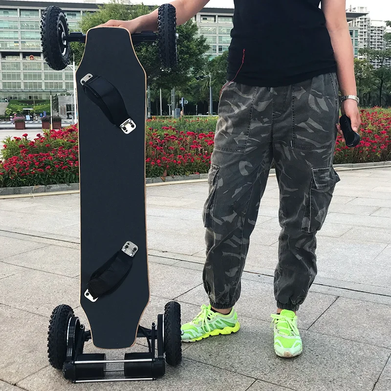 

3300W 40KMH 10AH Professional Drop Throuh Complete All Terrain 4 Wheels Motorized Mountain Board Off road electric skateboard