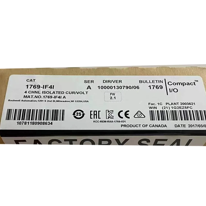 

100%NEW ORIGINAL 1 Year Warranty 1769-IF4I