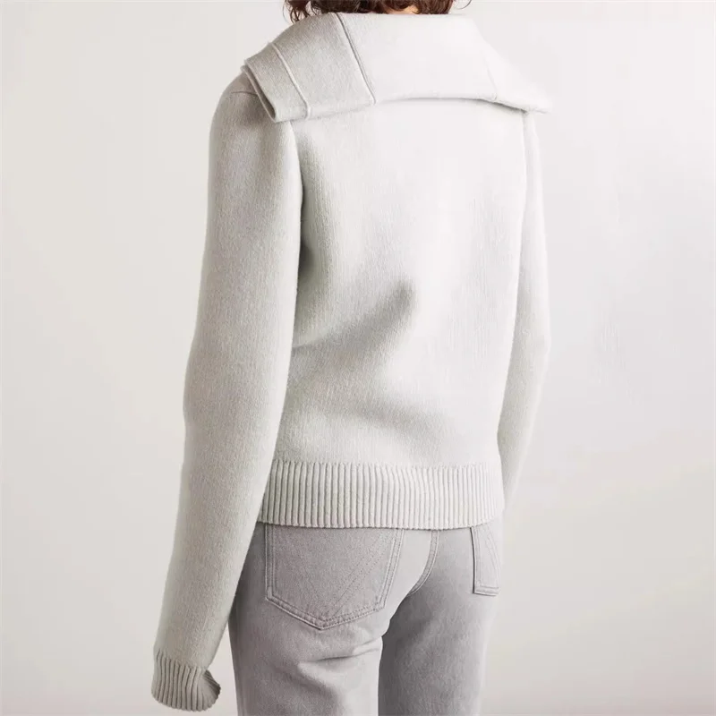 Кардиган для женщин 2024 осенний новый свитер однобортный тонкий женский топ с