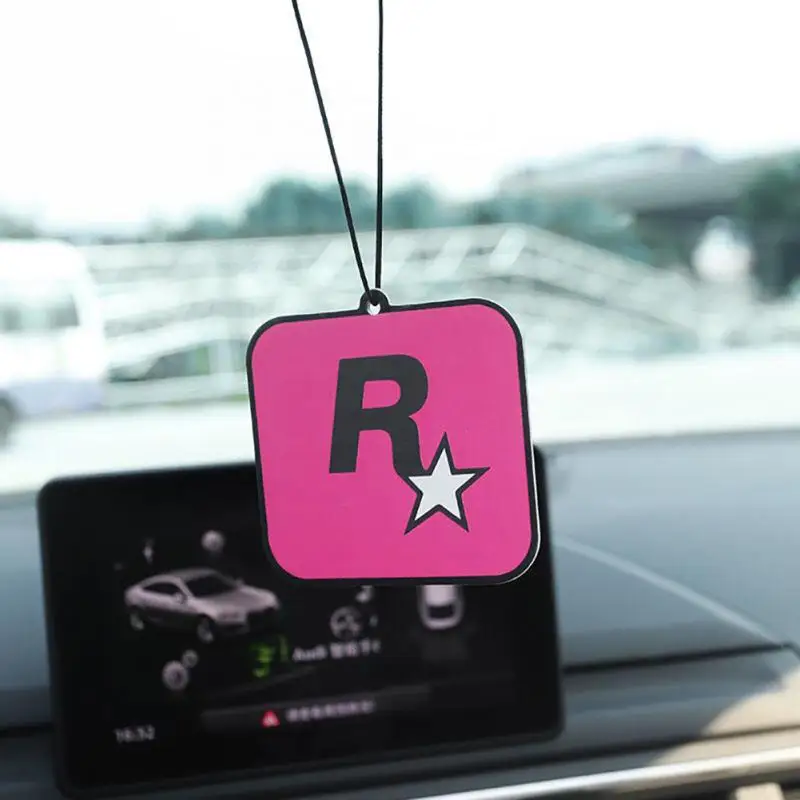 

1pcs Air Freshener Car Fragrance R Star Pendant Auto Rearview Hanging Long-Lasting Aromatherapy Fragrance Piece Pendant Decor