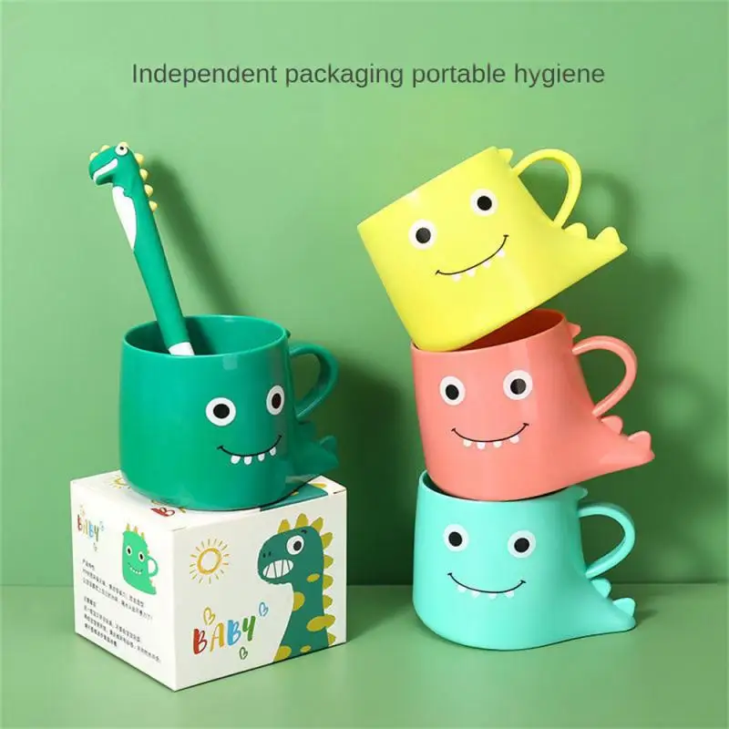 

Creative Dinosaur Mouth Wash Cup Cute Cartoon Baby Children Wash Mouth Wash Cup Baby Thickened Cup Bathroom Tumblers