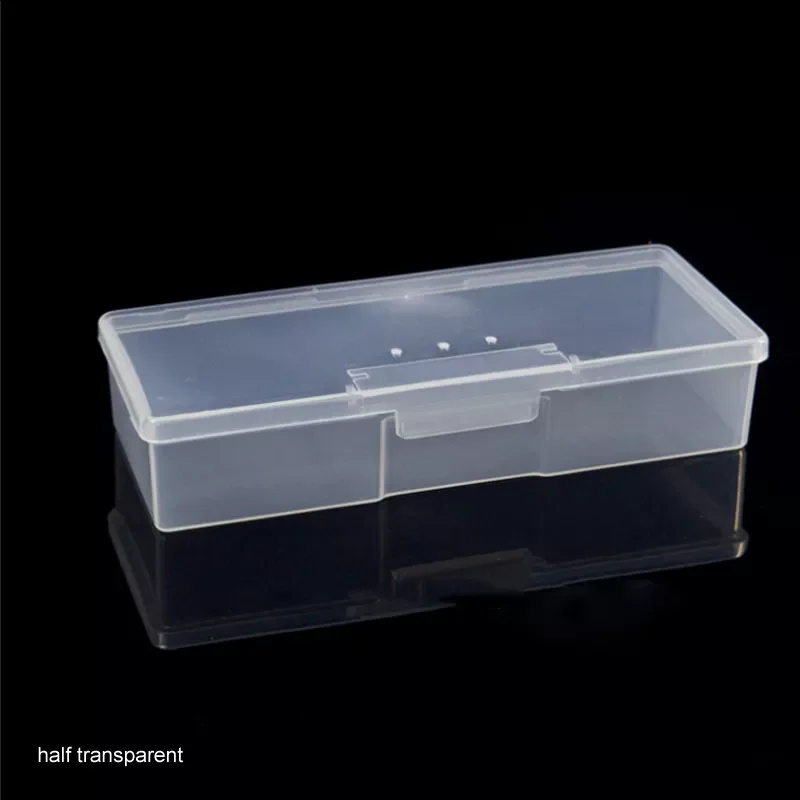 

2022New Display Boxes Organizer Boxes Buffer Grinding Files Plastic Transparent Nail Art Equipment Storage Box Nail Manicure Too