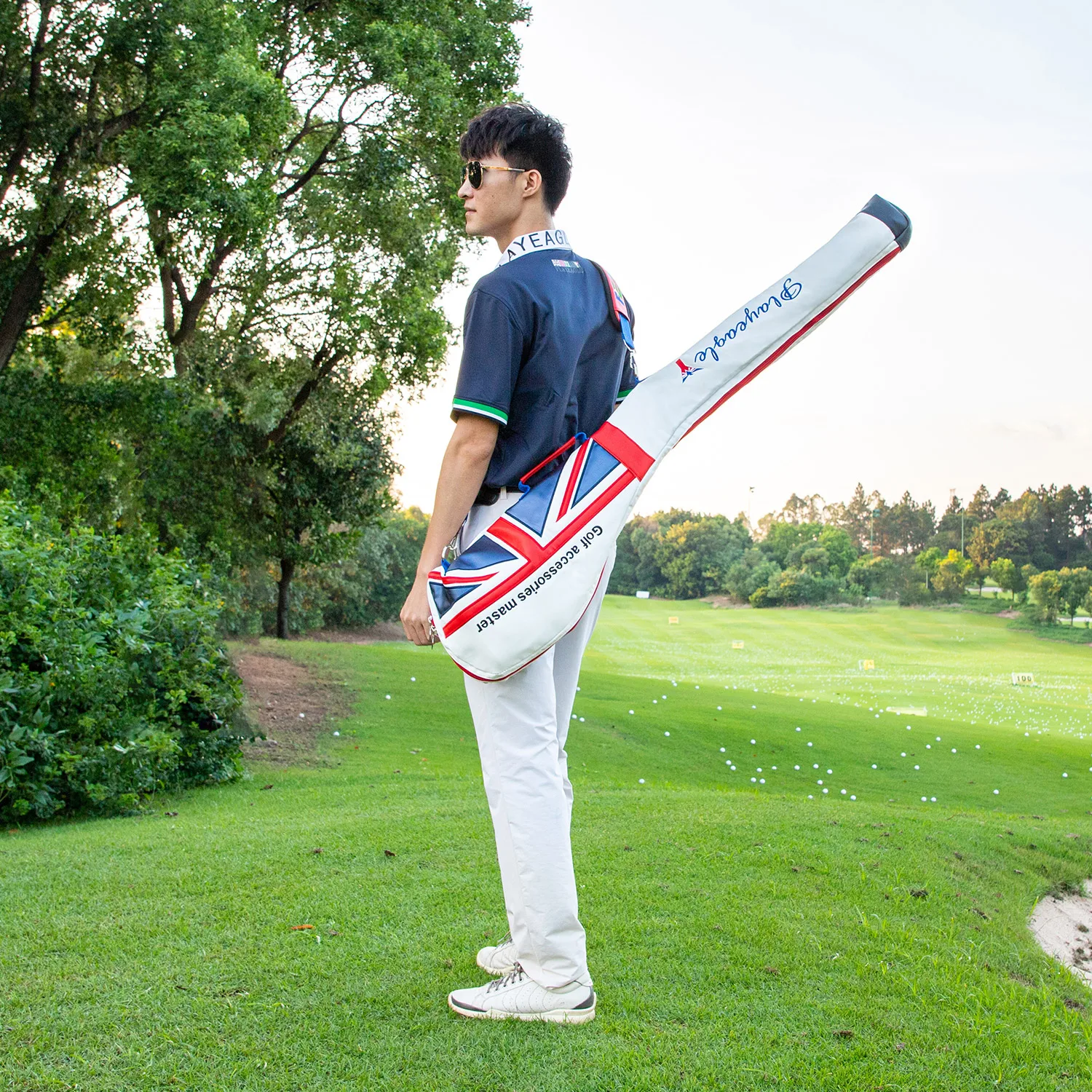 PLAYEAGLE Waterproof Nylon Golf Mini Foldable Portable Sunday Pencil  Bag  for 5~8pcs Clubs  Aviation  Accessories