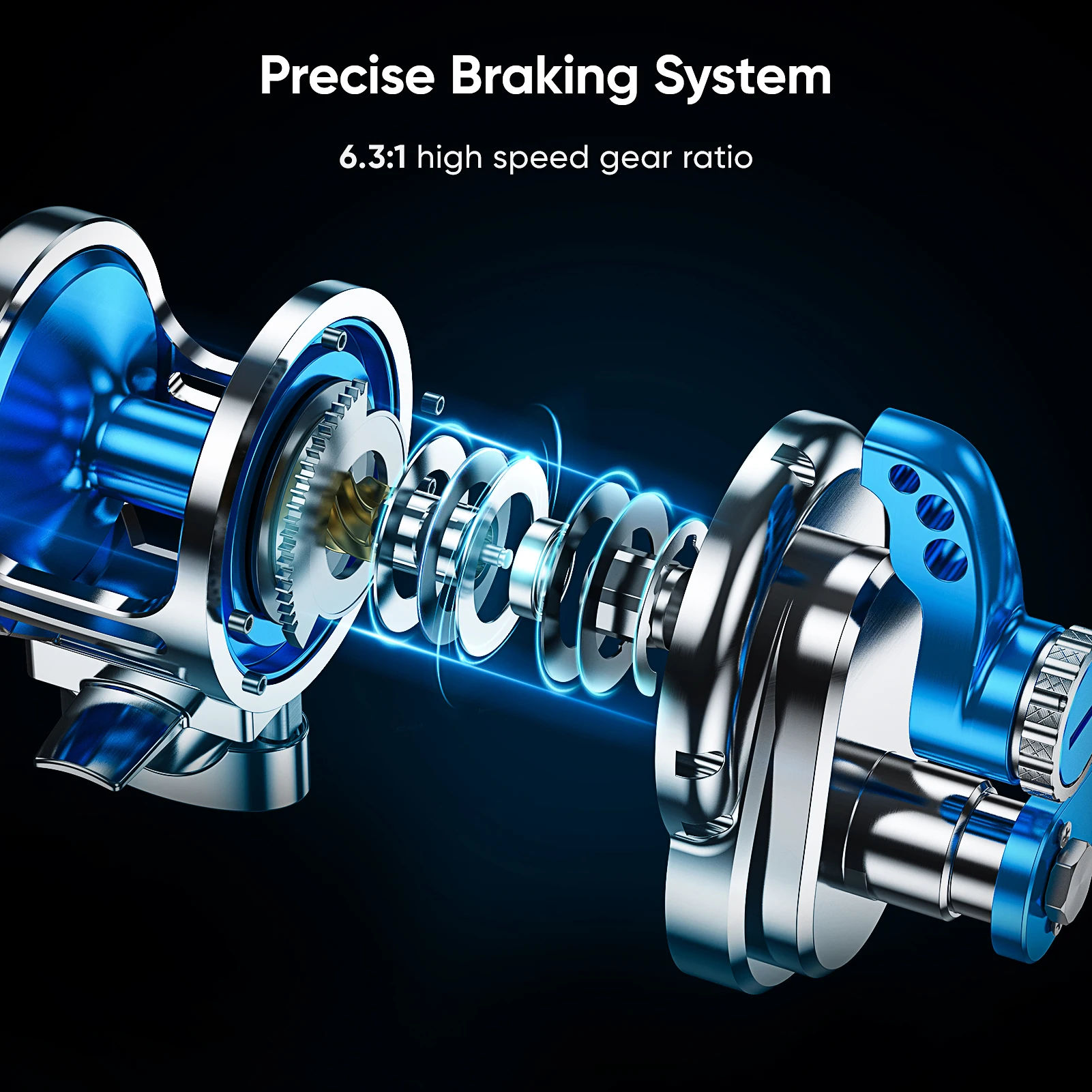 Катушка для рыбалки катушка медленного джиггинга морской в соленой воде 6 3: 1