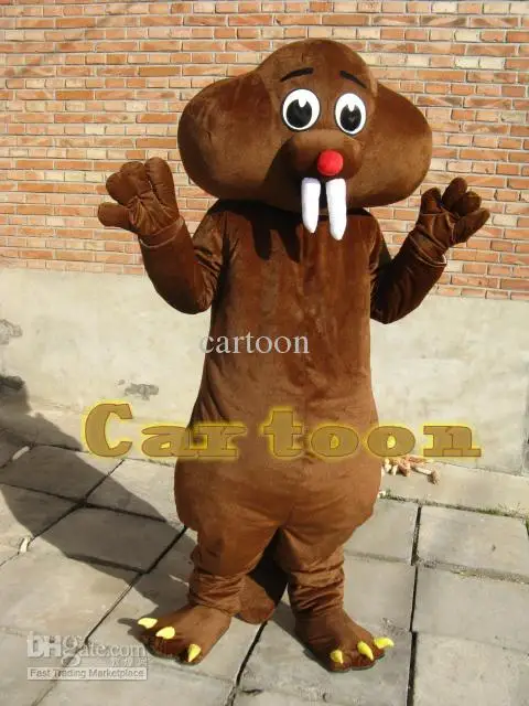 Новый костюм-талисман бобра платье на Хэллоуин и Рождество полный женский