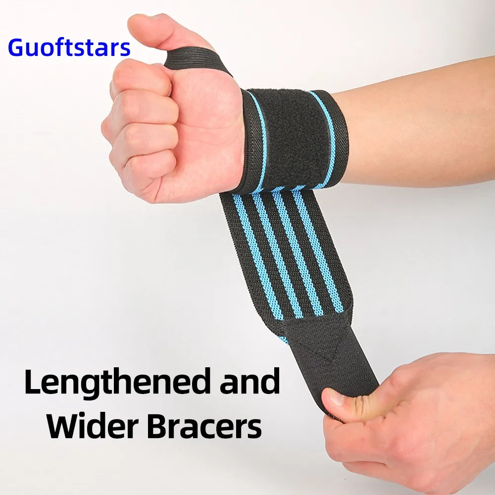 

Guoftstars 1 Pcs Adjustable Wrist Straps,For Weightlifting ,Gym Training Sports Wristbands , For Crossfit, Strength Training