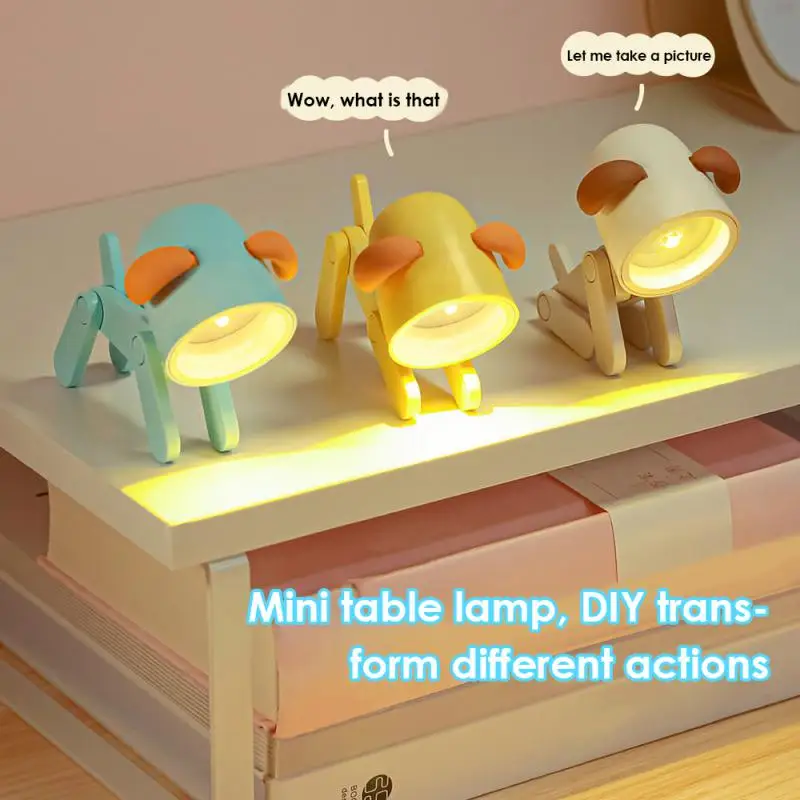 

Cute Pet Lights Kawaii Dog And Deer Shape Cute Dog Deer Mini Room Decor Cartoon Lamp Wholesale Mini Light Led Light Foldable