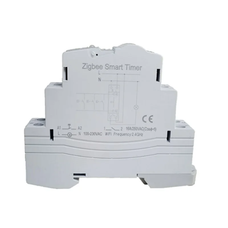 Tuya Smart Life ZigBee Circuit Breaker Din Rail 1P Single Pole Dry Contact Timer Relay App Remote Control