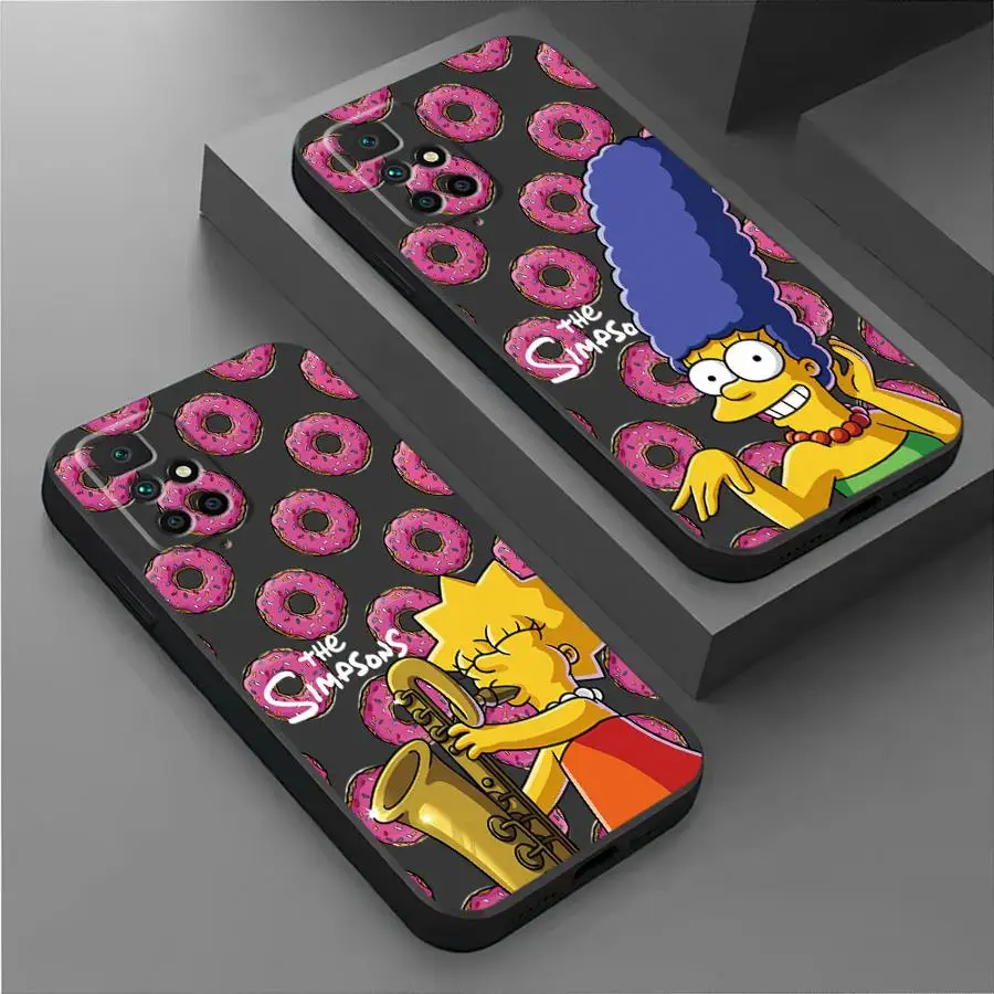 Disney Fun Simpson Cover Phone Case for Redmi Note 11 Pro 9 8 7 10S 12S 9S 11S 10 12 9T 8T 13 TPU Soft