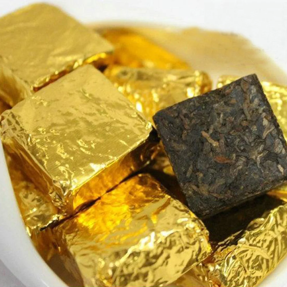 500 шт. золотые шоколадные конфеты подарочная упаковка бумага сахарная