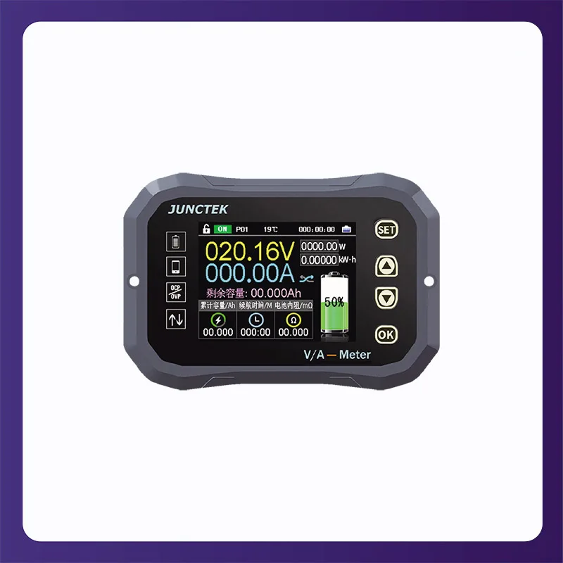 

KG-F Coulomb Meter High Precision Voltage Current Meter Electric Vehicle Battery Level Display Bidirectional Capacity Detector