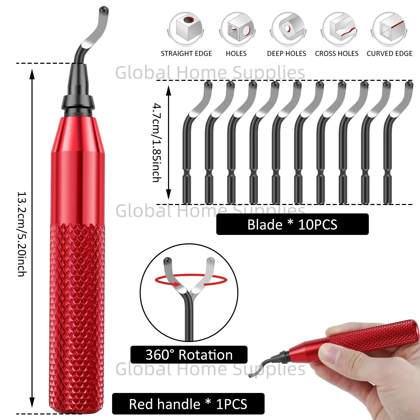 

Инструмент для снятия заусенцев RB3000 с 10 лезвиями