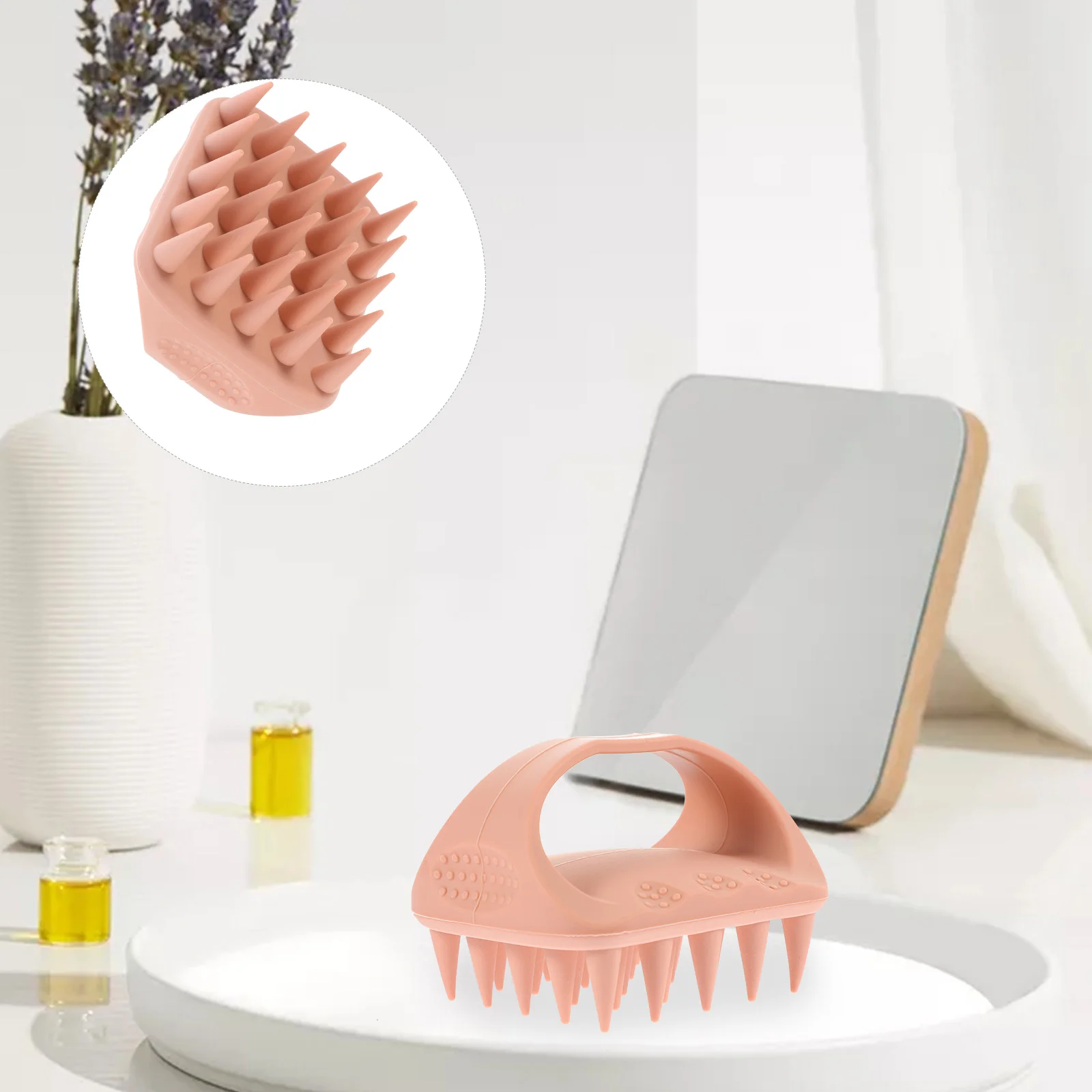 

Silicone Shampoo Comb Head Scrubber Washing Hair Brush Scalp Care Shower Stuff Teen Girls