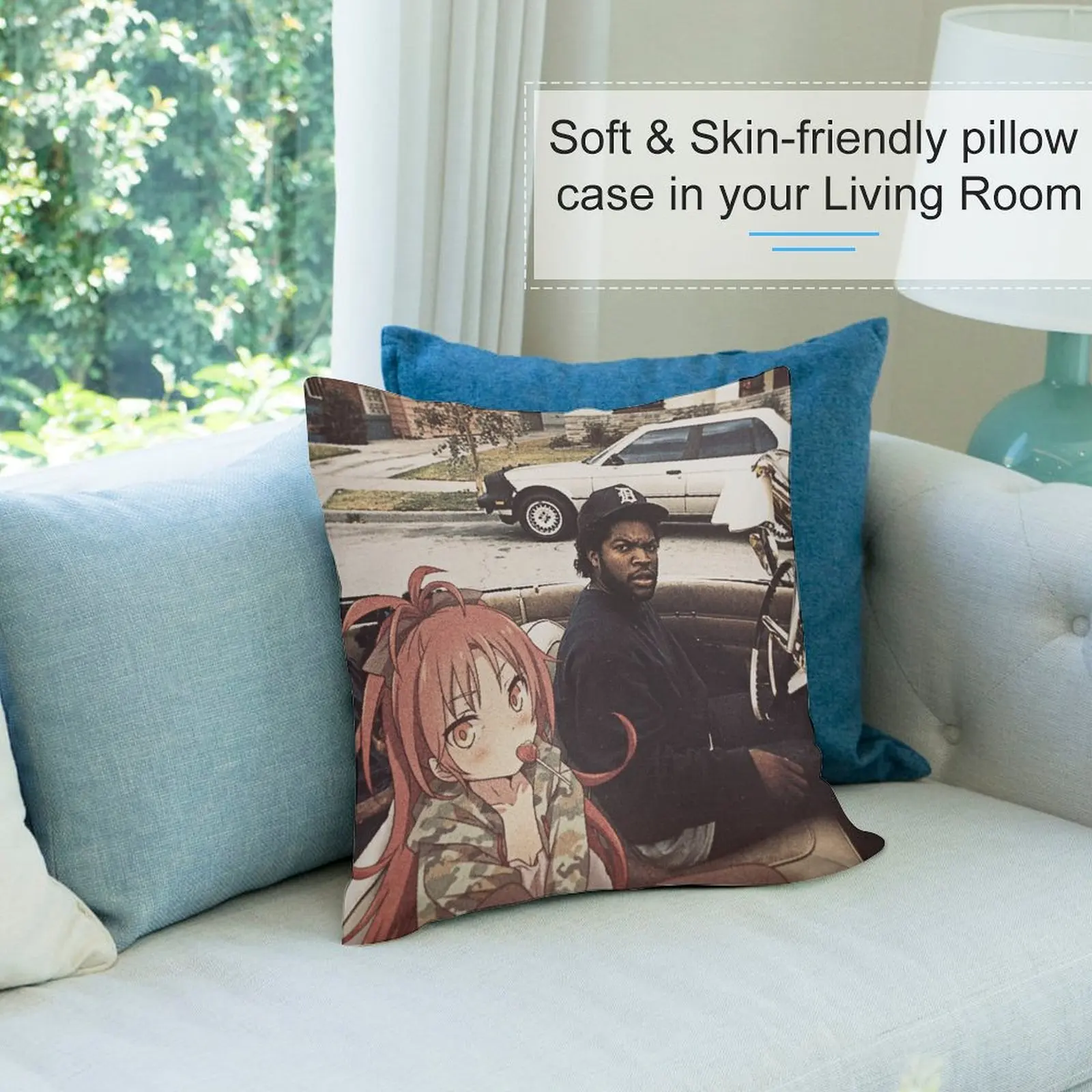 Декоративная подушка Waifuz n the Hood Feat Kyoko Sakura рождественские украшения чехлы для