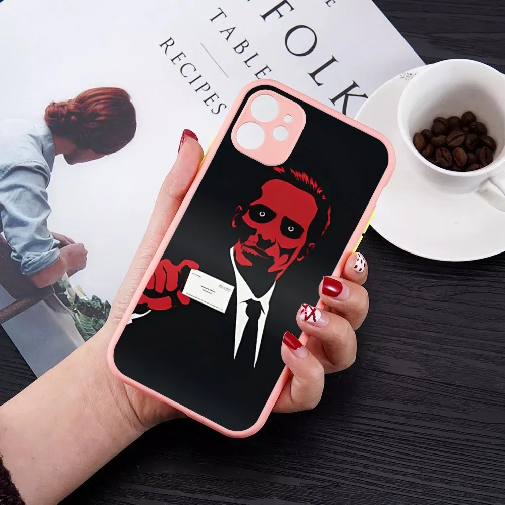 A-American P-психоs чехол для телефона iPhone 14 11 12 13 Mini Pro Max 8 7 Plus X XR XS MAX Прозрачный матовый