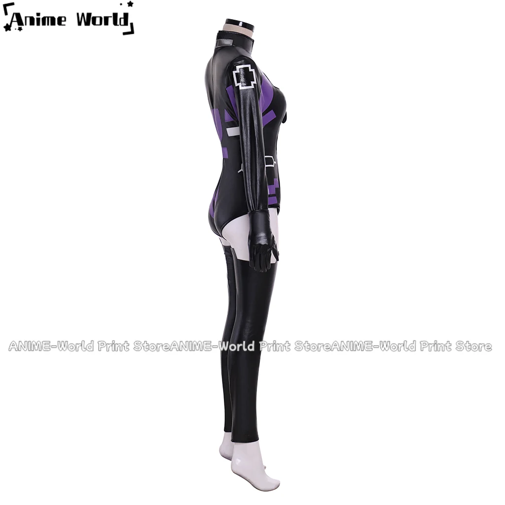 Костюм для косплея нептуния размер на заказ супер размеры черный фиолетовый