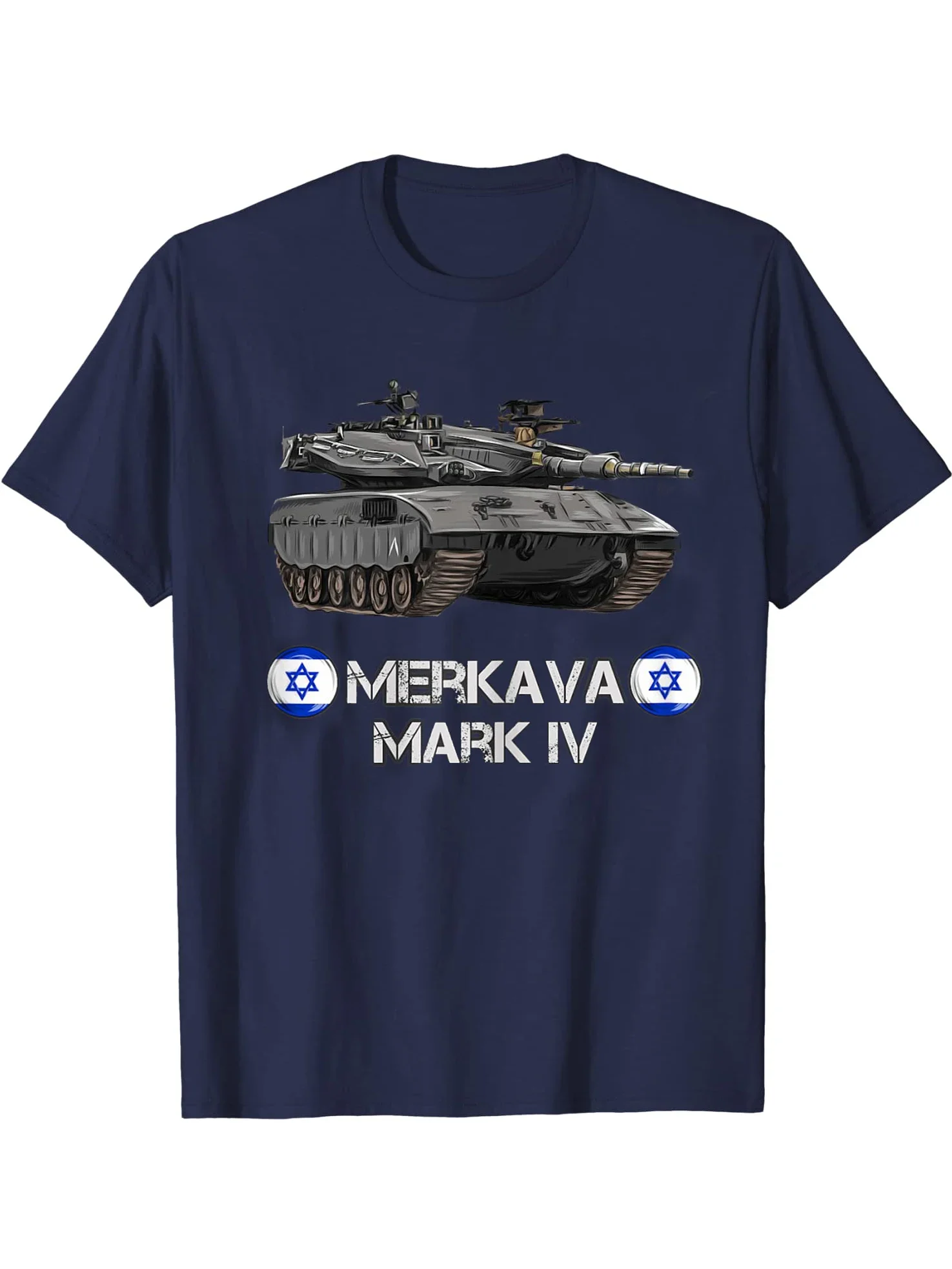 Армия Израиля IDF Merkava Mark 4 футболка Main Battle Tank 100% хлопок с круглым вырезом летняя