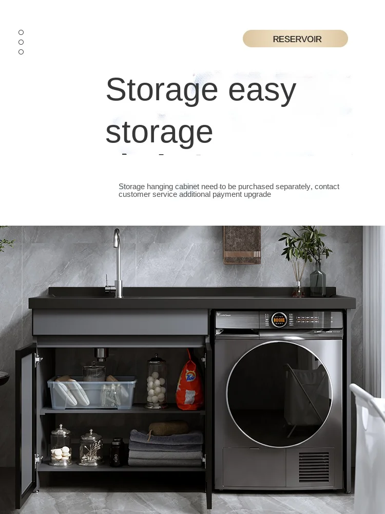

FQ Alumimum Drum Washing Machine All-In-One Cabinet