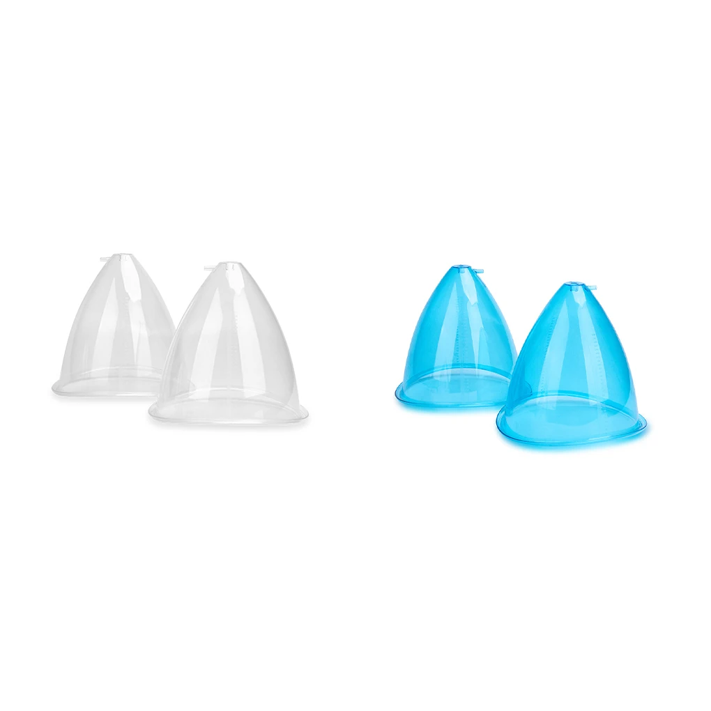 

1 Pair Woman Butt Vacuum Suction Cup Portable 180ml Transparent Professional Replacement Sucker Part Accessories White