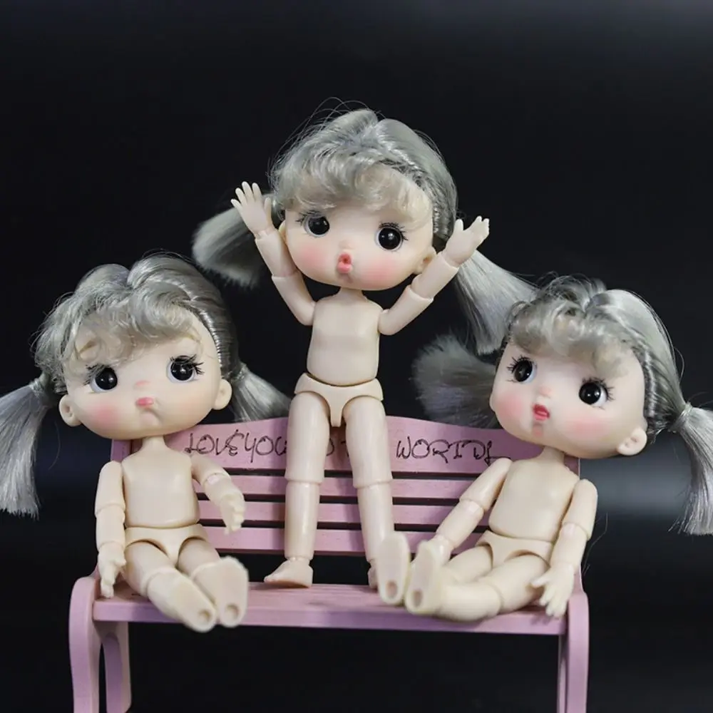 

3D Eyes Removable Joint OB11 Body Doll Movable Joints Doll Nude Body Doll Expression Girl Nude BJD Semi-finished Toys