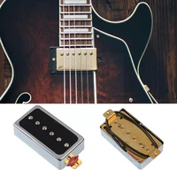 o style open single coil pickup 6 hole 52mm pickup for lp electric guitar chrome black guitar accessoriess s5x7