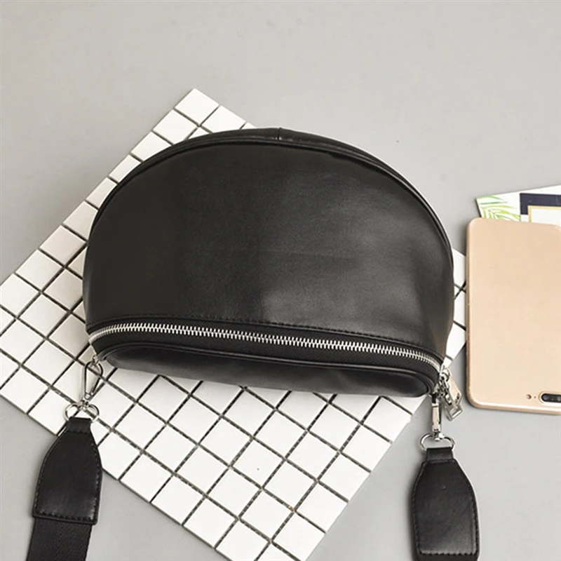 

2021 Korean Style Double Zipper Chest Bags For Women Fashion Wide Strap Girls Crossbody Bags High Quality Large Summer Waist Bag