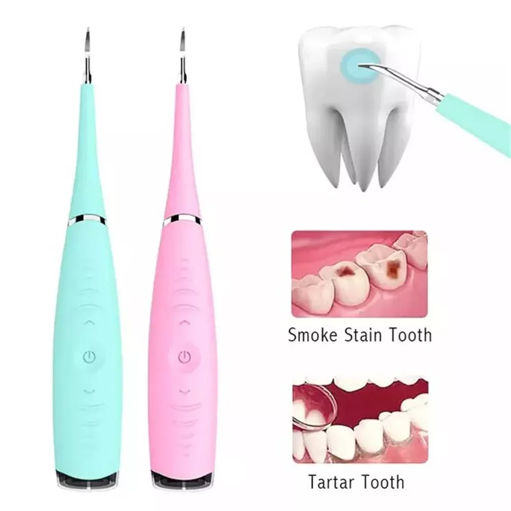 

Electric Sonic Dental Calculus Plaque Remover Tool Kit for Kids Adult Electric Dental Calculus Scraper Tartar Teeth Cleaning Kit