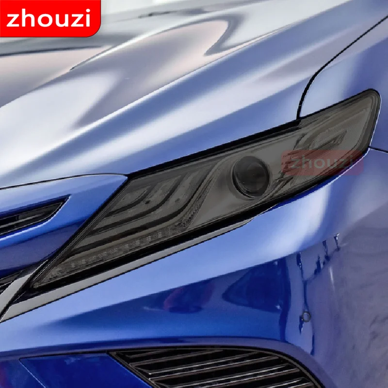

For Toyota Camry 2019 2020 XV70 2014-On NMS XV50 Car Headlight Tint Black Protective Film Transparent TPU Sticker Accessories