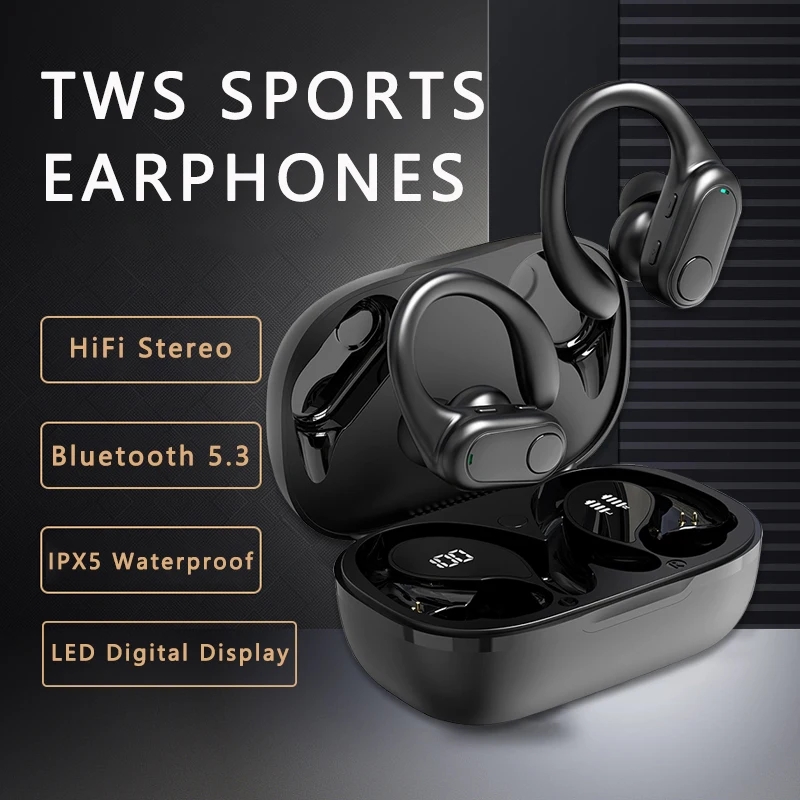 

2PCS True Wireless Bluetooth Earphones R200 TWS Headphone HiFi Stereo Earphone Sport Waterproof Earphone With Microphone Headset