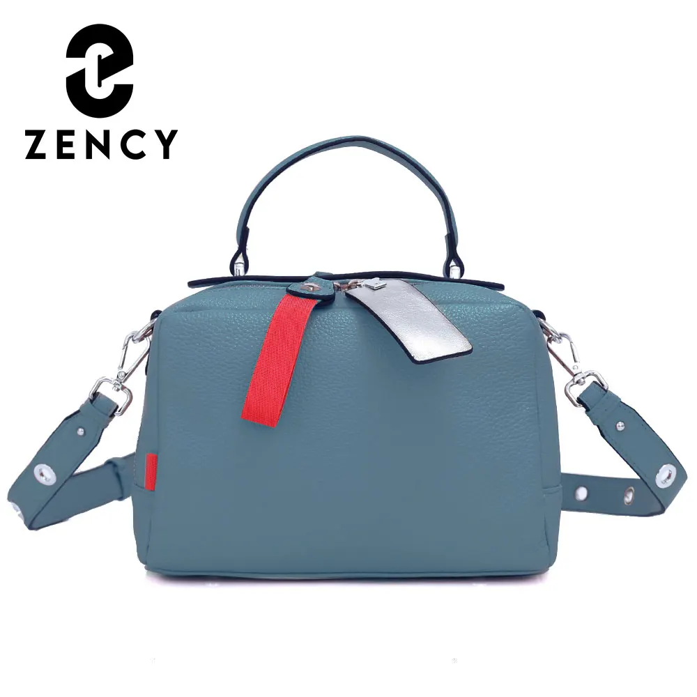

Zency Genuine Leather Summer Tote Bag For Women Fashion Luxury Brand Handbag Designer Crossbody Top-handle Bags Shoulder Female