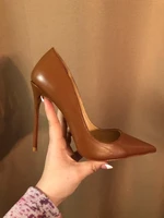 12 cm pointed womens sexy pumps comfortable luxury party high heels real pic women wedding heels more colors