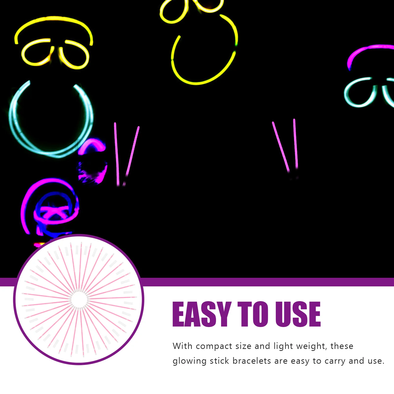 100 шт. розовая световая палочка детские игрушки светящиеся палочки вечерние