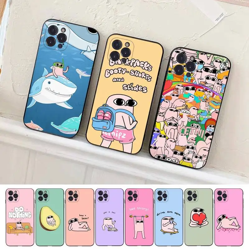 

Pink Cartoon Funny big eyes ketnipz Phone Case For iPhone 14 11 12 13 Mini Pro XS Max Cover 6 7 8 Plus X XR SE 2020 Funda Shell