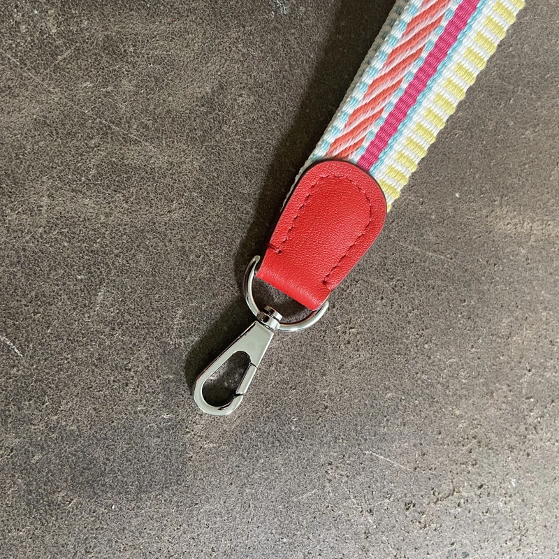 1 Inch Wide Leather Keychain Keychain Thickened Canvas Belt Car Key Strap