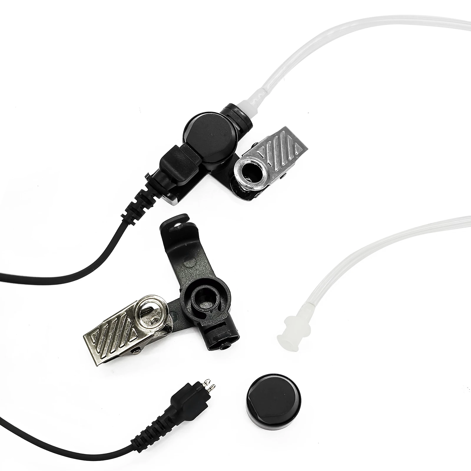 RISENKE Earpiece Compatible for Motorola CLP1060 CLP1010 CLP1040 Walkie Talkie 2.5mm 1-Pin Radio Headset with Acoustic Tube