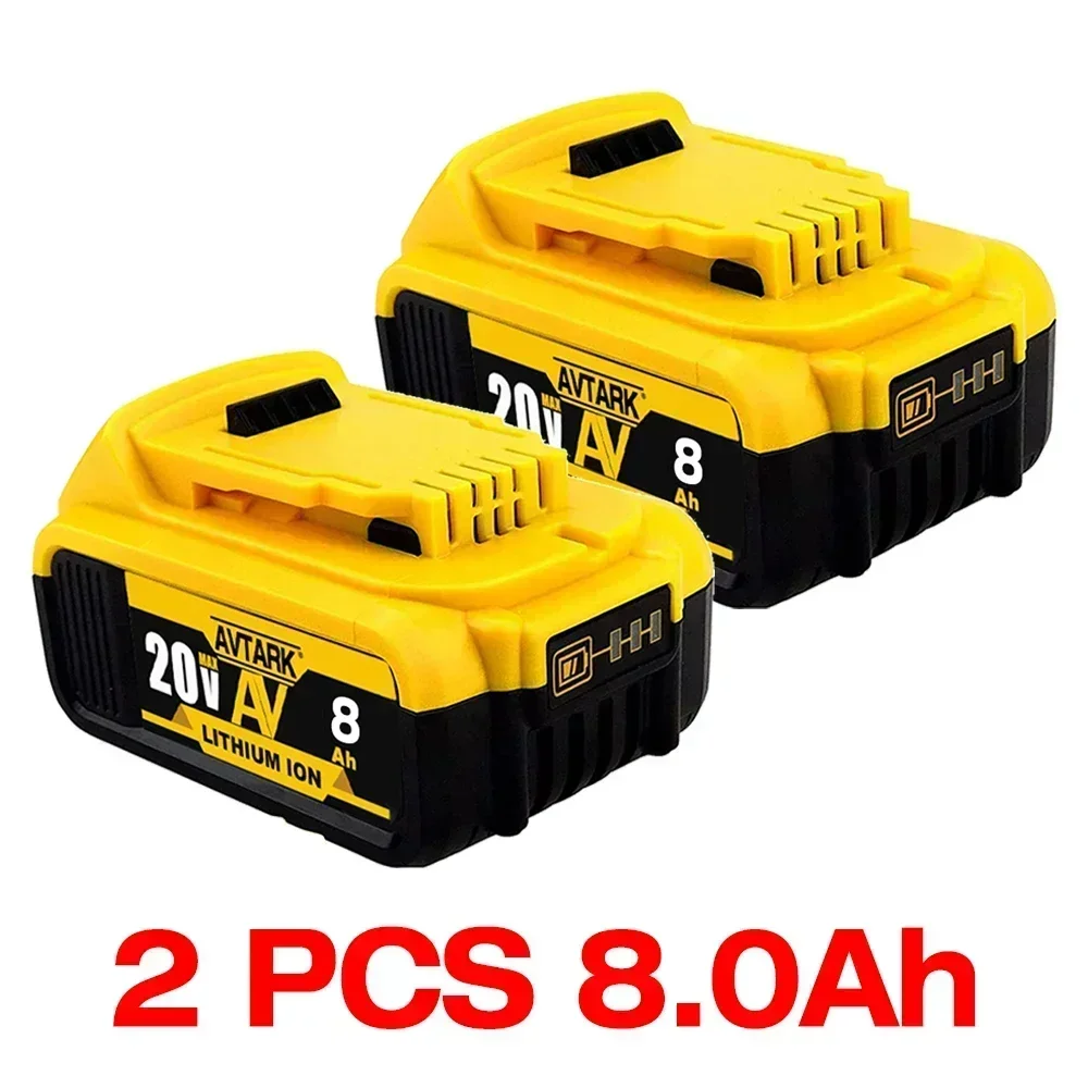 Фото Новая аккумуляторная батарея, подходящая для замены аккумулятора Dewalt 20 В 8,0 Ач DCB200 DCB204 DCB206 DCB207 электроинструменты №3